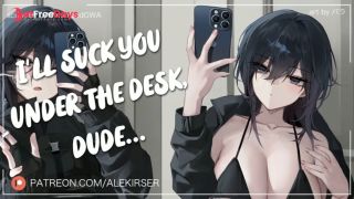 Youre Getting Me Wet... Your Tomboy Crush Supports You Under the Desk  ASMR Roleplay-8