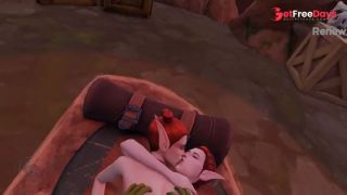 Orc and 2 elven girls in a cave, part 5-8