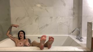 femdom maid femdom porn | damazonia  Massage my feet while I m enjoying my bath like a Queen | 4k-3