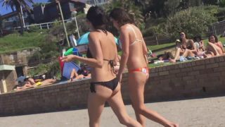 Young butts on their way to beach Nudism!-2