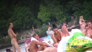 Bouncy breasted naturist teen strips and bares all  6-9