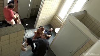 Natalie Hot Inspires As Orgy In Public  Restroom-4