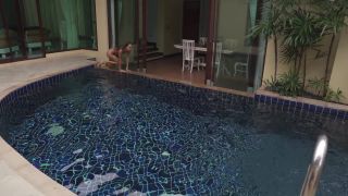 Dominika c in thailand relax in the pool  - -)   private video-5