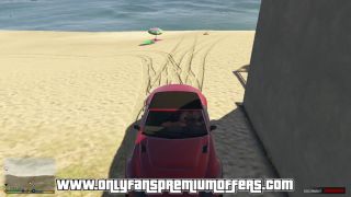 GTAHub - Tracey Thick and Curvy Ass Sneaky Cheating with Trevor in his GT in the Beach part 2! GTA Free Porn-1