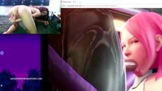 KatSaysMeow – Katception Watching Hentai Dildo!-1
