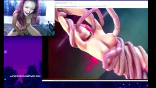 KatSaysMeow – Katception Watching Hentai Dildo!-8