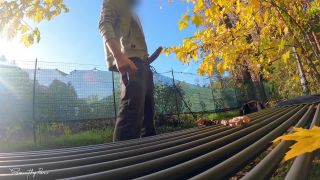 GentlyPervDICKFLASH in the PARK - a slutty milf can't resist to give a me a hard titty fuck-4