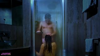 +Mia Maripolla she joins him in the shower because she needs his big cock inside her-2