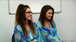 Maya and Rae Spanking Contest Part 1 of 2-0