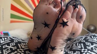 adult xxx video 24 Catprincessfeet – Happy Milf Singing Dancing Nylon Sock And Soles Foot Tease Long French Tip Toenails | fetish | masturbation porn femdom orgasm denial-7