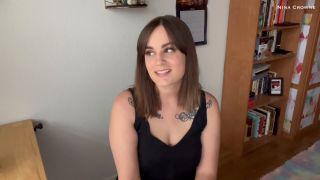 Eager Nina Crowne - unbending  Brunette.-1