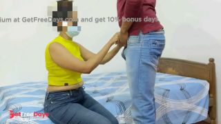       - Sri Lankan Stepsis Hard Fuck and CUM in MOUTH While No One Home-1