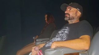 Esposa Wife goes to porn theater and gets cumshot from stranger-3