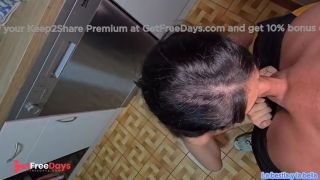 my stepsisters boyfriend fucks me hard in the kitchen-1