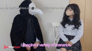 HENTAI Aibu. ruins. sexy outfit. Masturbation with a pillow.-8