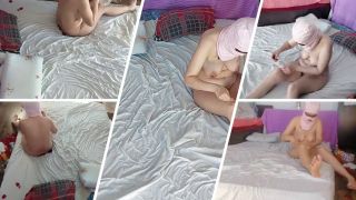 Pinay Masturbate Wife gives me a handjob until I cum. Crazy sex in the bedroom, amateur couple.-9