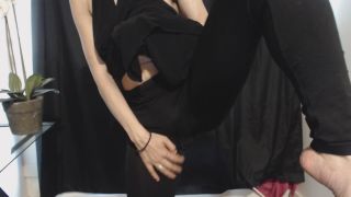 porn clip 21 Miss Alice the Goth – Self Spanking in Tight Black Leggings on amateur porn anal fetish-9