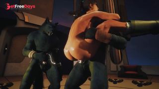 Lara Croft Gangbang Furry Werewolf Monster Cocks-0