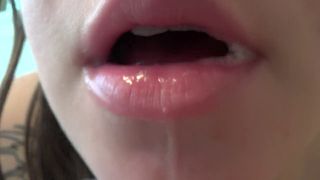 Mouth Fetish: Spitting  Drooling 720p-3