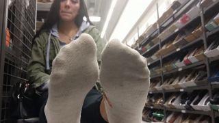 Footfetish Black Air Force 1 Activity With Mila's Feet - Foot Fetish-1