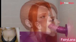 Pretty REDHEAD Learning How To Suck Dick- PORN Adult 3 D-0