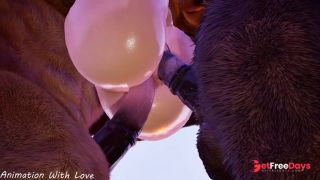 DOUBLE PENETRATION OF FURRY IN A BEAUTIFUL GIRL-0