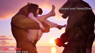 DOUBLE PENETRATION OF FURRY IN A BEAUTIFUL GIRL-1
