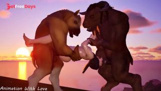 DOUBLE PENETRATION OF FURRY IN A BEAUTIFUL GIRL-3