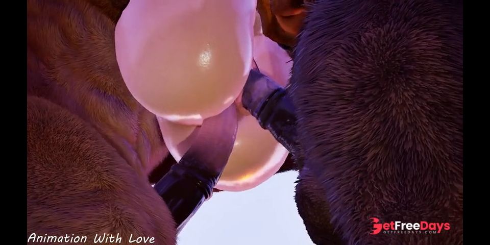 DOUBLE PENETRATION OF FURRY IN A BEAUTIFUL GIRL
