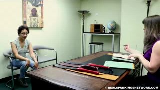 online adult clip 12 Strapped and Paddled by Miss Betty (Part 1 of 2) | leather | fetish porn satin blouse fetish-2