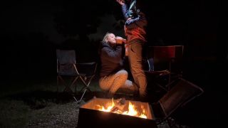 Using My Pussy In A Public Park! Rough Sex Next The Fire In The Open-1