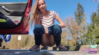 porn video 43 SirenaSweet - Public neben der Autobahn gepisst  - sex - german porn latina hardcore-8