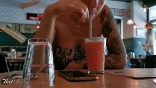 Horny Girl Loves To Masturbate In Public Bar Wetkelly 1080p-0