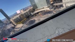 Riding Dildo and Squirting on the Hotelroom Window - Aria Las Vegas-9