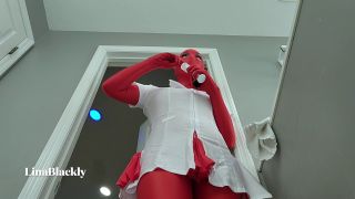 Lina Blackly - Mommys Red Zentai Seduction 1080P - Lina blackly-1