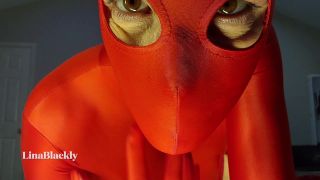 Lina Blackly - Mommys Red Zentai Seduction 1080P - Lina blackly-9