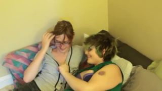 Amateur TG Brittany visit plump TG Ashley for BJ and ass play-1