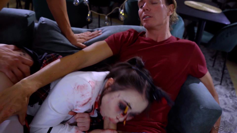 xxx clip 7 Yiming Curiosity - Zombie teen Halloween double team (Full HD) | thong | handjob porn clubdom femdom