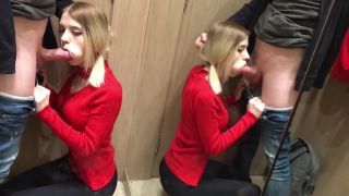 Sobestshow, Freya Stein - In the Fitting Room. she Loves Sucking Hard Dick POV Amazing Blowjob  | skinny | teen amateur public-1