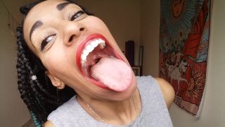 My big mouth and fat tongue black GoldenLace-6