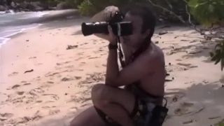 Francoise - BTS - beach and 2  boys-3