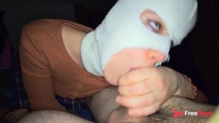 A Quickie BJ Ends With Sloppy Cumshot - POV Ball Draining - Messy Facial After Milking Big Cock-4