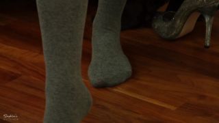 online xxx video 40 gay dress shoe fetish Sophia’s Sexylegwear – Grey tights – Femdom, POV, femdom on femdom porn-8