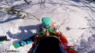 Public Sex With Hot Girl In A Forest At The Ski Resort - Public-2