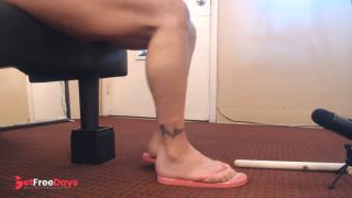 [GetFreeDays.com] ASMR Pink Striped Filthy Flip Flops Sex Stream June 2023-4