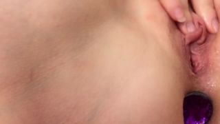 AmyHideASMR Close Up Anal Butt Plug Training - Squirting Orgasm-7