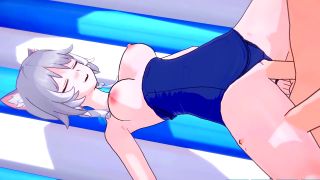 Wet Waifus - Cipher makes her Pussy Wet with Beach Fucking - Honkai Star Rail-0