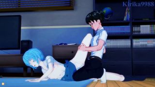At Home Rei Ayanami and Shinji Ikari have intense sex at home. - Neon Genesis Evangelion Hentai-6