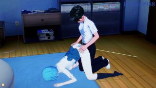 At Home Rei Ayanami and Shinji Ikari have intense sex at home. - Neon Genesis Evangelion Hentai-8