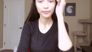  naked video DelightfulHug Delightfulhug Asian Petite Cutie Teases with a White Dildo and Strips Naked in Live Stream Video-3